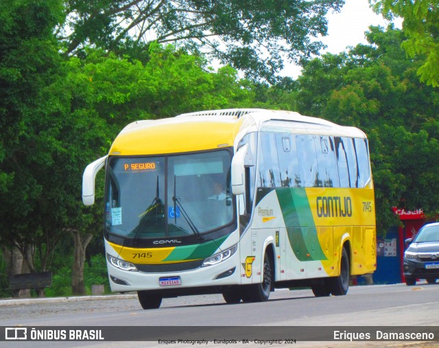Empresa Gontijo de Transportes 7145 na cidade de Eunápolis, Bahia, Brasil, por Eriques  Damasceno. ID da foto: 12057300.