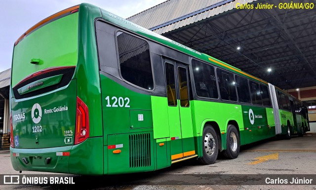 Metrobus 1202 na cidade de Goiânia, Goiás, Brasil, por Carlos Júnior. ID da foto: 12056568.