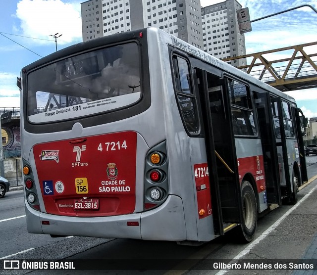 Pêssego Transportes 4 7214 na cidade de São Paulo, São Paulo, Brasil, por Gilberto Mendes dos Santos. ID da foto: 12055355.