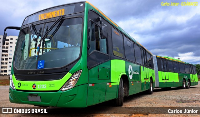 Metrobus 1202 na cidade de Goiânia, Goiás, Brasil, por Carlos Júnior. ID da foto: 12056617.