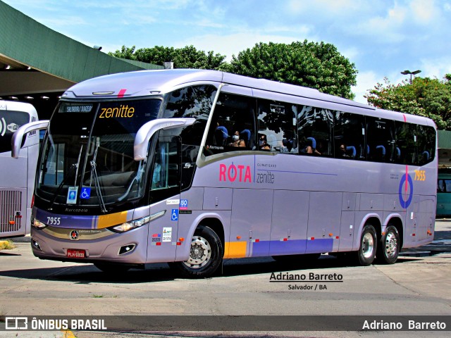 Rota Transportes Rodoviários 7955 na cidade de Salvador, Bahia, Brasil, por Adriano  Barreto. ID da foto: 12057136.
