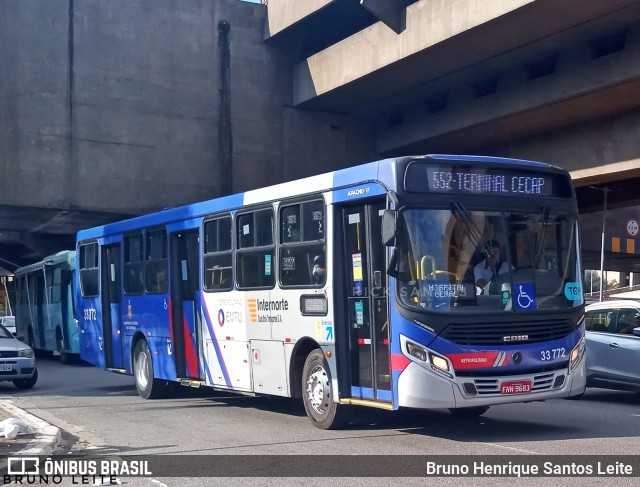 Guarulhos Transportes 33.772 na cidade de São Paulo, São Paulo, Brasil, por Bruno Henrique Santos Leite. ID da foto: 12055628.
