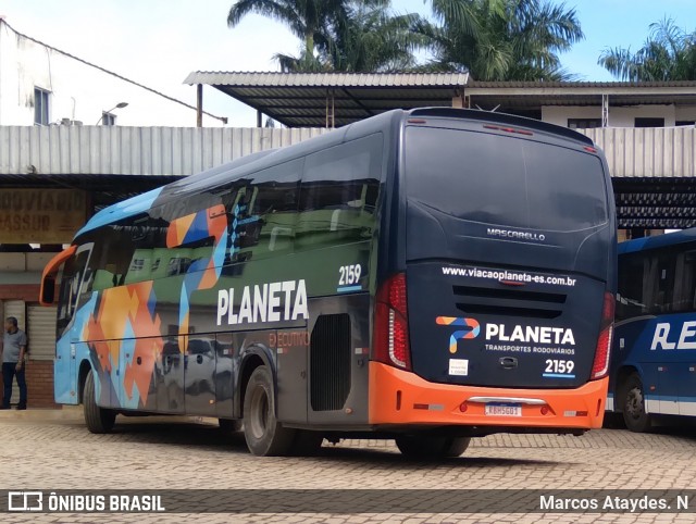 Planeta Transportes Rodoviários 2159 na cidade de Mimoso do Sul, Espírito Santo, Brasil, por Marcos Ataydes. N. ID da foto: 12056223.