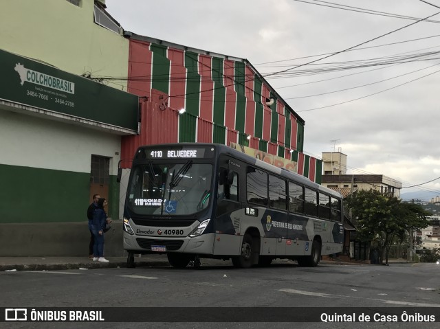 Viação Anchieta 40980 na cidade de Belo Horizonte, Minas Gerais, Brasil, por Quintal de Casa Ônibus. ID da foto: 12056516.