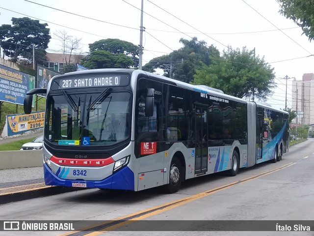 Next Mobilidade - ABC Sistema de Transporte 8342 na cidade de Santo André, São Paulo, Brasil, por Ítalo Silva. ID da foto: 12055615.