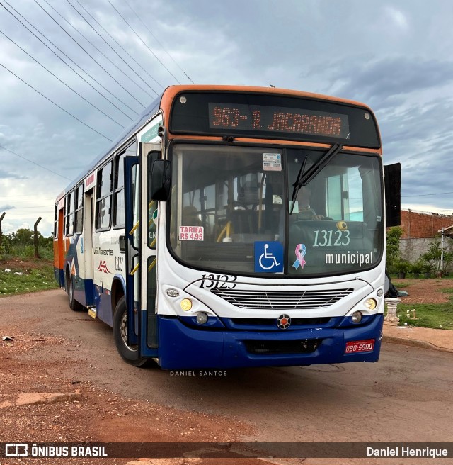 União Transportes 13123 na cidade de Várzea Grande, Mato Grosso, Brasil, por Daniel Henrique. ID da foto: 12056243.