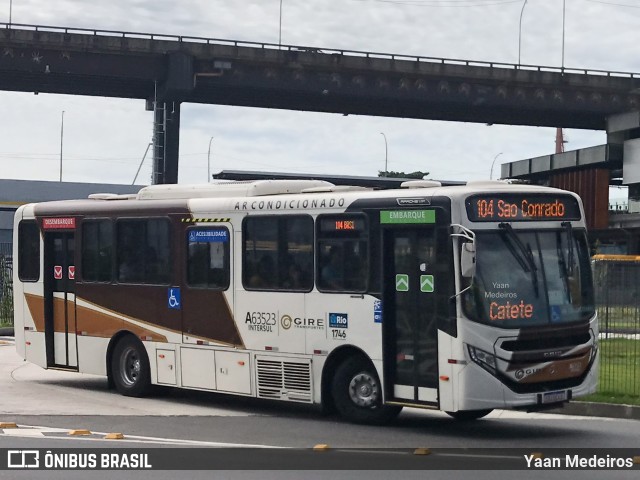 Erig Transportes > Gire Transportes A63523 na cidade de Rio de Janeiro, Rio de Janeiro, Brasil, por Yaan Medeiros. ID da foto: 12056504.