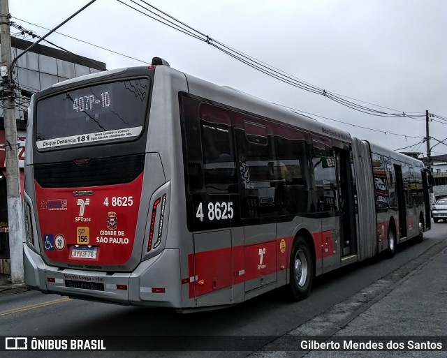 Express Transportes Urbanos Ltda 4 8625 na cidade de São Paulo, São Paulo, Brasil, por Gilberto Mendes dos Santos. ID da foto: 12055351.