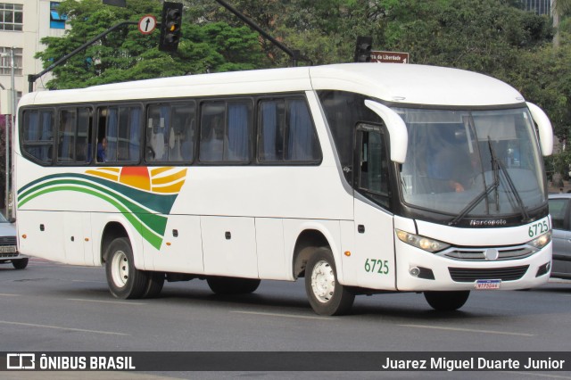 Ônibus Particulares 6725 na cidade de Belo Horizonte, Minas Gerais, Brasil, por Juarez Miguel Duarte Junior. ID da foto: 12058120.