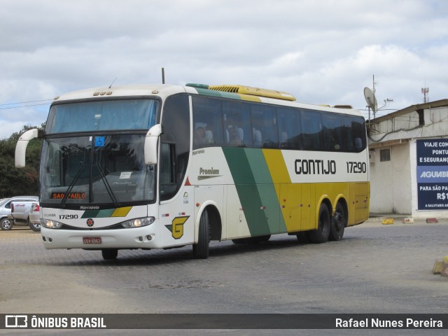 Empresa Gontijo de Transportes 17290 na cidade de Vitória da Conquista, Bahia, Brasil, por Rafael Nunes Pereira. ID da foto: 12056245.