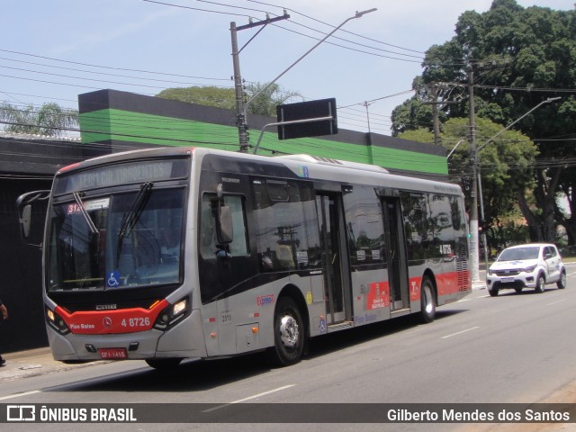 Express Transportes Urbanos Ltda 4 8726 na cidade de São Paulo, São Paulo, Brasil, por Gilberto Mendes dos Santos. ID da foto: 12055361.