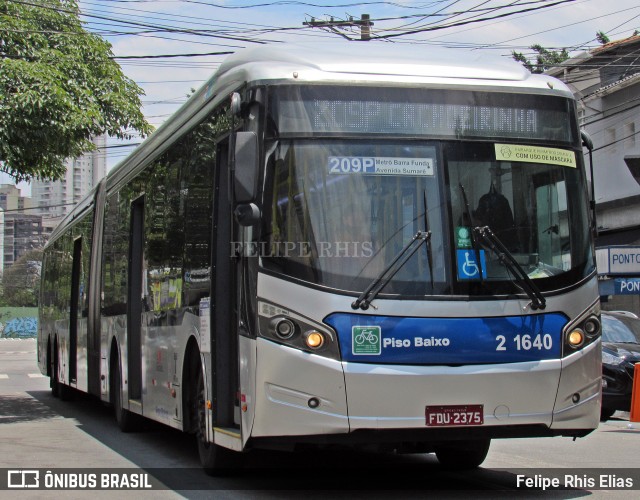 Sambaíba Transportes Urbanos 2 1640 na cidade de São Paulo, São Paulo, Brasil, por Felipe Rhis Elias. ID da foto: 12057820.