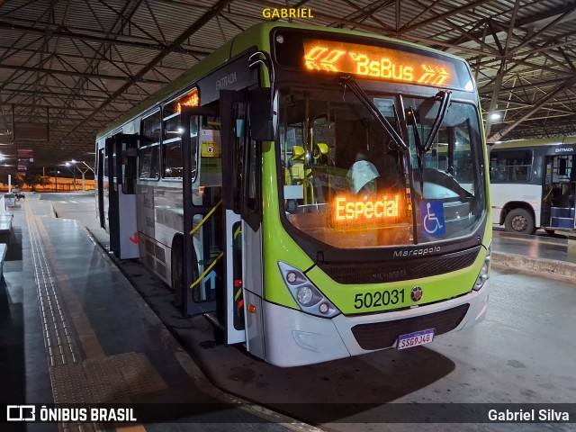 BsBus Mobilidade 502031 na cidade de Ceilândia, Distrito Federal, Brasil, por Gabriel Silva. ID da foto: 12057964.