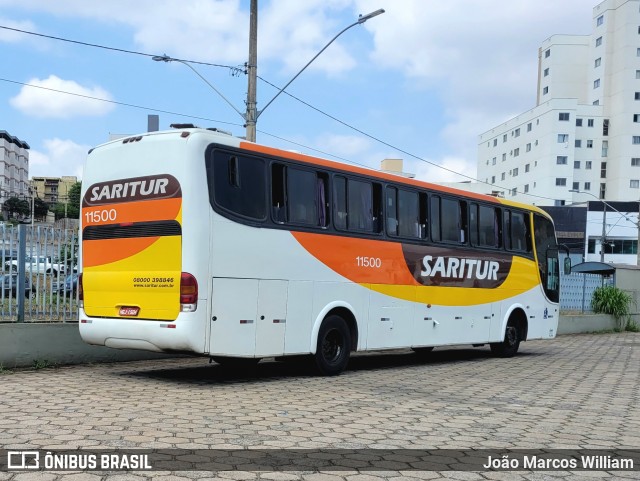 Saritur - Santa Rita Transporte Urbano e Rodoviário 11500 na cidade de Divinópolis, Minas Gerais, Brasil, por João Marcos William. ID da foto: 12057662.