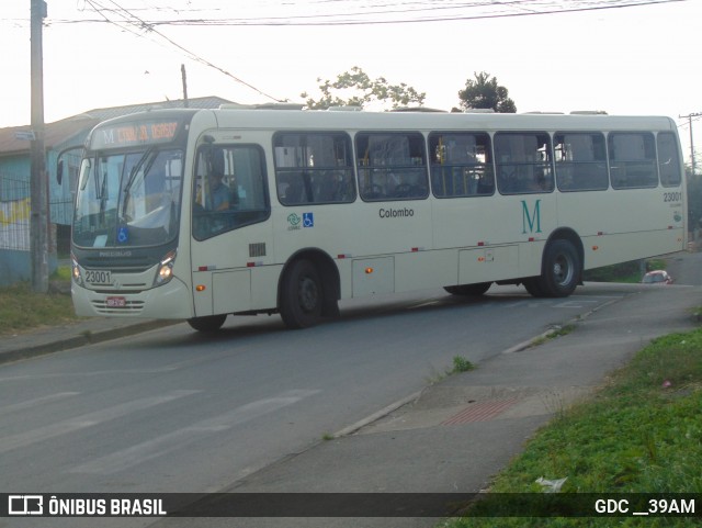 Viação Colombo 23001 na cidade de Colombo, Paraná, Brasil, por GDC __39AM. ID da foto: 12055951.