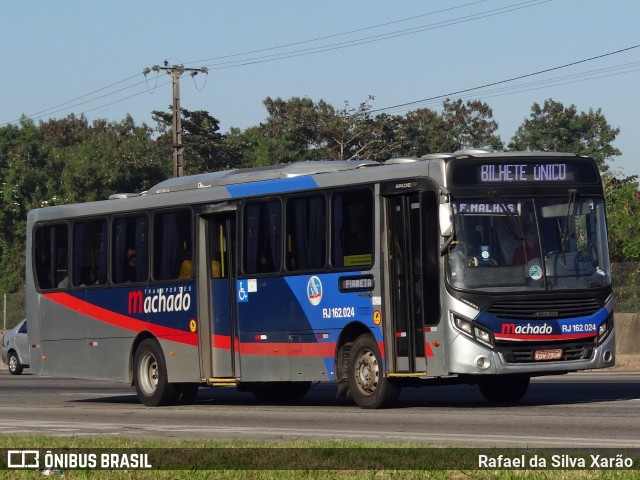 Transportes Machado RJ 162.024 na cidade de Duque de Caxias, Rio de Janeiro, Brasil, por Rafael da Silva Xarão. ID da foto: 12057998.