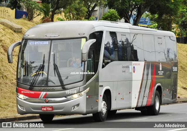 Transportes Capellini 15008 na cidade de Campinas, São Paulo, Brasil, por Julio Medeiros. ID da foto: 12056240.