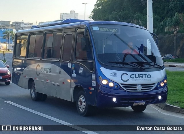 Curto Transporte e Turismo 0250 na cidade de Cariacica, Espírito Santo, Brasil, por Everton Costa Goltara. ID da foto: 12055429.
