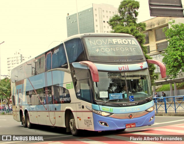 UTIL - União Transporte Interestadual de Luxo 13905 na cidade de Sorocaba, São Paulo, Brasil, por Flavio Alberto Fernandes. ID da foto: 12056257.