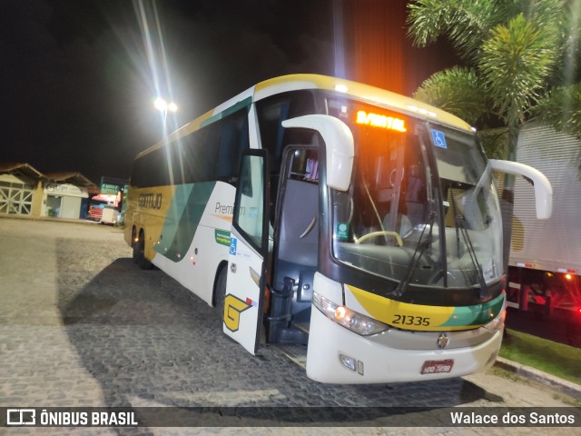 Empresa Gontijo de Transportes 21335 na cidade de Escada, Pernambuco, Brasil, por Walace dos Santos. ID da foto: 12056248.