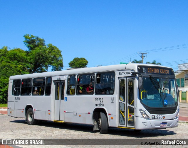 Auto Viação São José dos Pinhais EL330 na cidade de Curitiba, Paraná, Brasil, por Rafael Cota. ID da foto: 12056255.