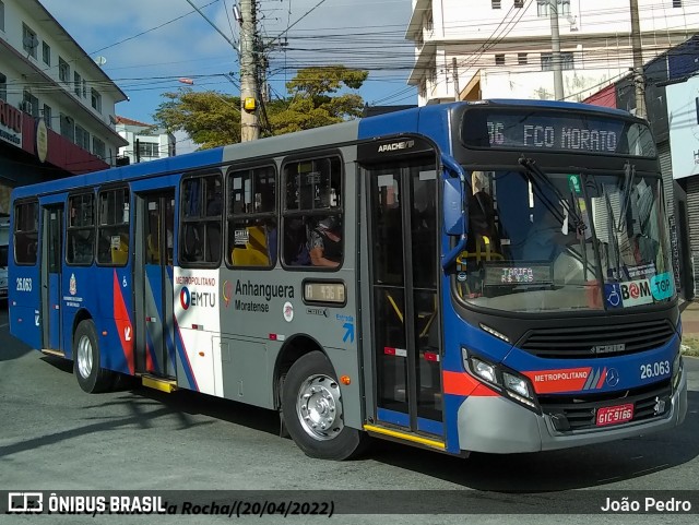 Auto Ônibus Moratense 26.063 na cidade de Franco da Rocha, São Paulo, Brasil, por João Pedro. ID da foto: 12057011.
