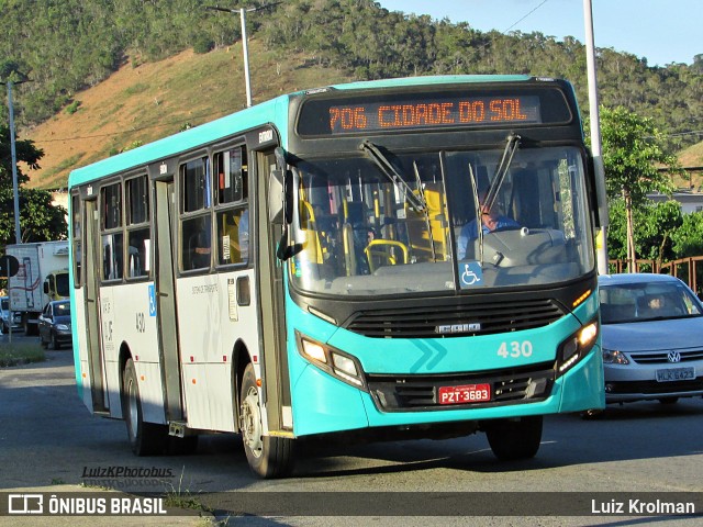 VSFL - Viação São Francisco 430 na cidade de Juiz de Fora, Minas Gerais, Brasil, por Luiz Krolman. ID da foto: 12057778.