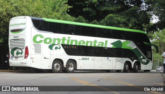 Viação Continental de Transportes 1001 na cidade de São Paulo, São Paulo, Brasil, por Cle Giraldi. ID da foto: 12057129.