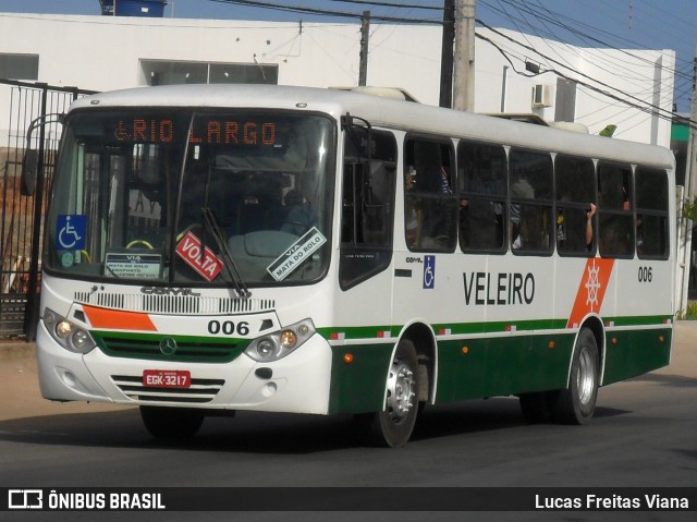 Auto Viação Veleiro 006 na cidade de Maceió, Alagoas, Brasil, por Lucas Freitas Viana. ID da foto: 12056615.