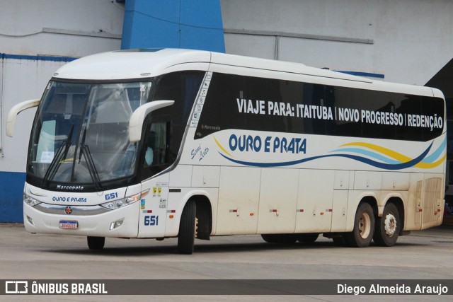 Viação Ouro e Prata 651 na cidade de Goiânia, Goiás, Brasil, por Diego Almeida Araujo. ID da foto: 12056781.