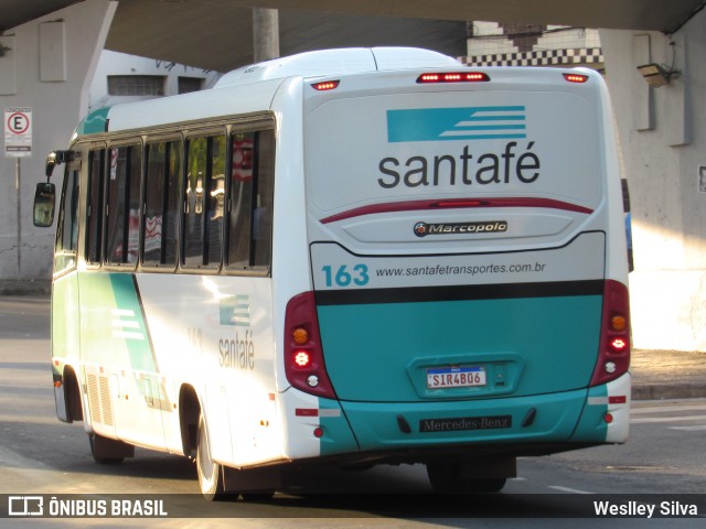 Santa Fé Transportes 163 na cidade de Belo Horizonte, Minas Gerais, Brasil, por Weslley Silva. ID da foto: 12056988.