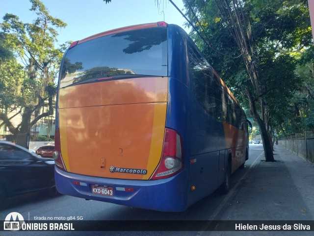 Ônibus Particulares 6043 na cidade de Rio de Janeiro, Rio de Janeiro, Brasil, por Hielen Jesus da Silva. ID da foto: 12057660.