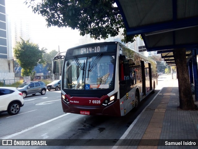 Viação Gatusa Transportes Urbanos 7 6928 na cidade de São Paulo, São Paulo, Brasil, por Samuel Isidro. ID da foto: 12056002.