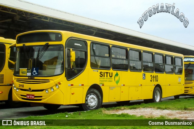Auto Ônibus Três Irmãos 3110 na cidade de Jundiaí, São Paulo, Brasil, por Cosme Busmaníaco. ID da foto: 12056070.