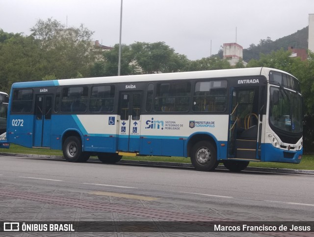 Transol Transportes Coletivos 0272 na cidade de Florianópolis, Santa Catarina, Brasil, por Marcos Francisco de Jesus. ID da foto: 12056501.