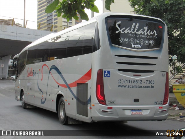Scalla Tur Transportes 2035 na cidade de Belo Horizonte, Minas Gerais, Brasil, por Weslley Silva. ID da foto: 12056803.