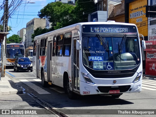 Transnacional Transportes Urbanos 08057 na cidade de Natal, Rio Grande do Norte, Brasil, por Thalles Albuquerque. ID da foto: 12057997.