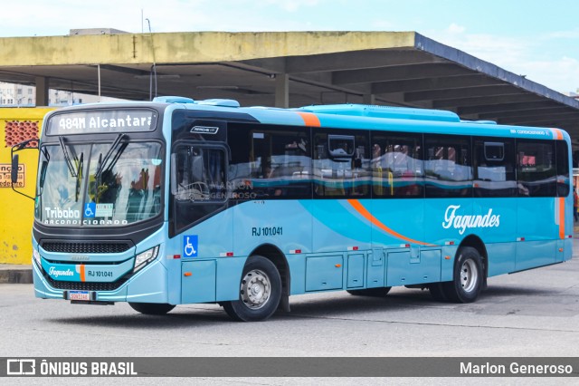 Auto Ônibus Fagundes RJ 101.041 na cidade de Niterói, Rio de Janeiro, Brasil, por Marlon Generoso. ID da foto: 12056860.
