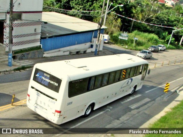 A4 Transportes 3309 na cidade de Mairinque, São Paulo, Brasil, por Flavio Alberto Fernandes. ID da foto: 12055967.