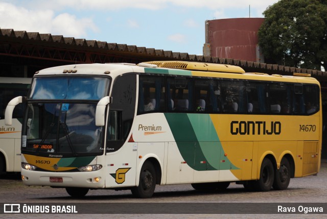Empresa Gontijo de Transportes 14670 na cidade de Vitória da Conquista, Bahia, Brasil, por Rava Ogawa. ID da foto: 12056449.