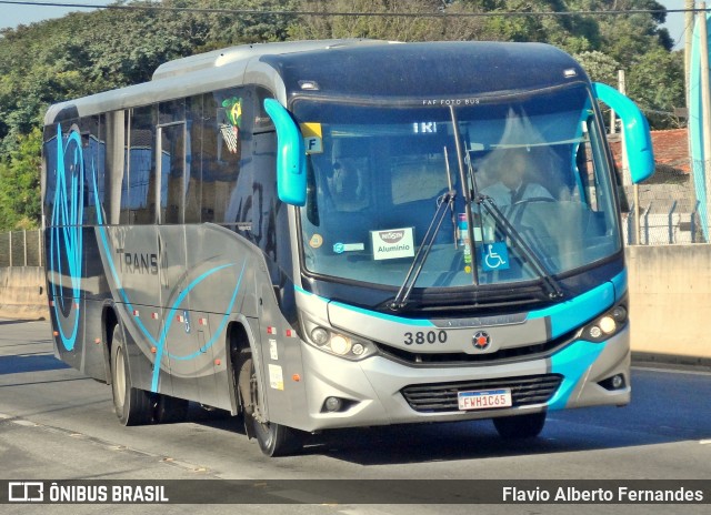 TransNi Transporte e Turismo 3800 na cidade de Mairinque, São Paulo, Brasil, por Flavio Alberto Fernandes. ID da foto: 12055807.