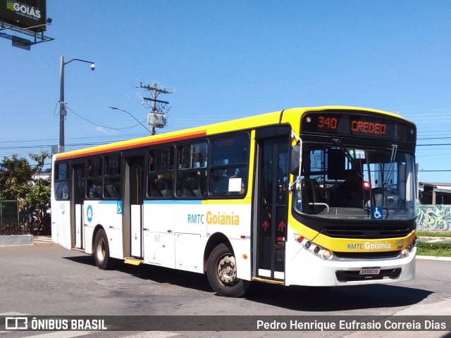 HP Transportes Coletivos 20455 na cidade de Aparecida de Goiânia, Goiás, Brasil, por Pedro Henrique Eufrasio Correia Dias. ID da foto: 12056531.