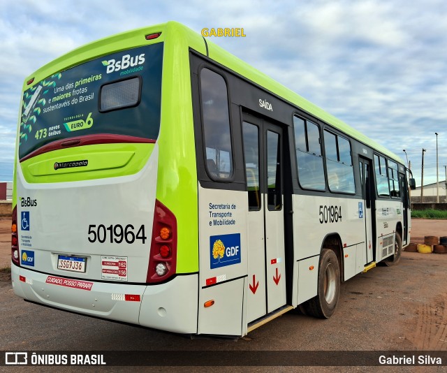 BsBus Mobilidade 501964 na cidade de Ceilândia, Distrito Federal, Brasil, por Gabriel Silva. ID da foto: 12057893.