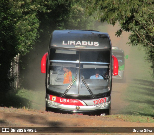 Lirabus 13087 na cidade de Tatuí, São Paulo, Brasil, por Bruno Silva. ID da foto: 12055522.