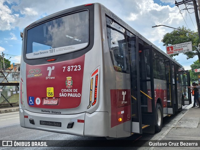 Transwolff Transportes e Turismo 7 8723 na cidade de São Paulo, São Paulo, Brasil, por Gustavo Cruz Bezerra. ID da foto: 12056643.