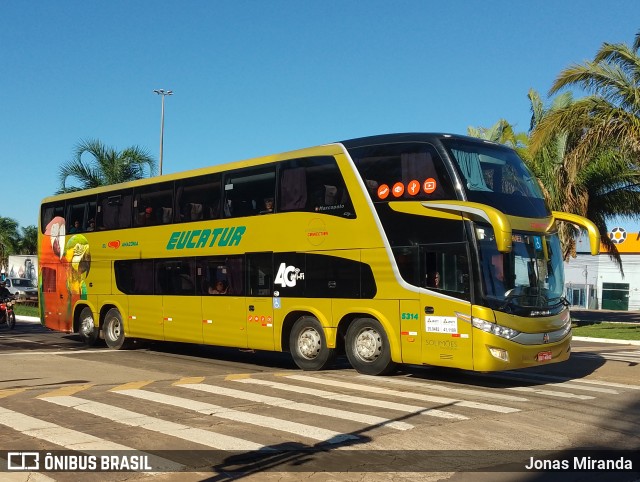 Eucatur - Empresa União Cascavel de Transportes e Turismo 5314 na cidade de Campo Grande, Mato Grosso do Sul, Brasil, por Jonas Miranda. ID da foto: 12056577.