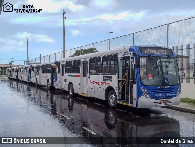 Consórcio Navegantes - 02 > Viação São Jorge > Transurb Transporte Urbano 02080 na cidade de João Pessoa, Paraíba, Brasil, por Daniel da Silva. ID da foto: 12057365.