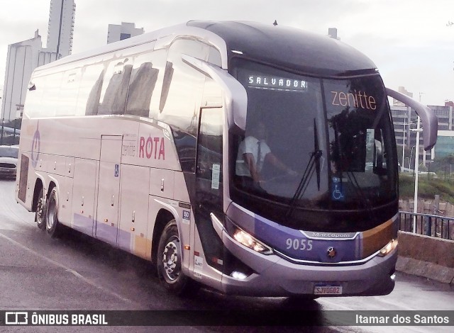 Rota Transportes Rodoviários 9055 na cidade de Salvador, Bahia, Brasil, por Itamar dos Santos. ID da foto: 12055510.