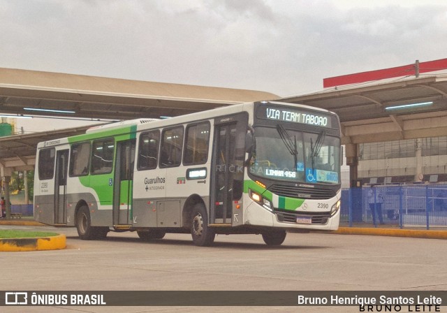 Empresa de Ônibus Vila Galvão 2390 na cidade de Guarulhos, São Paulo, Brasil, por Bruno Henrique Santos Leite. ID da foto: 12055633.