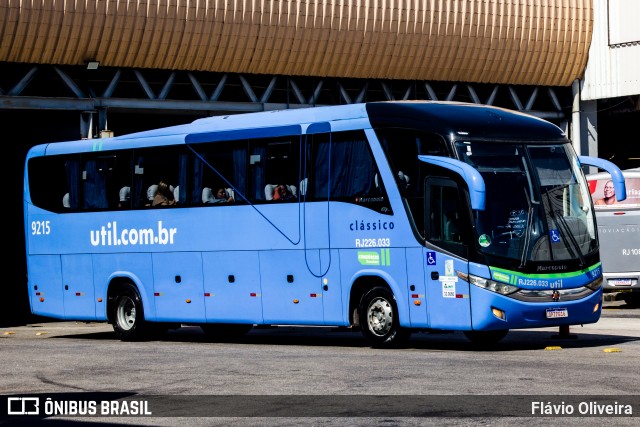 UTIL - União Transporte Interestadual de Luxo 9215 na cidade de Rio de Janeiro, Rio de Janeiro, Brasil, por Flávio Oliveira. ID da foto: 12057925.